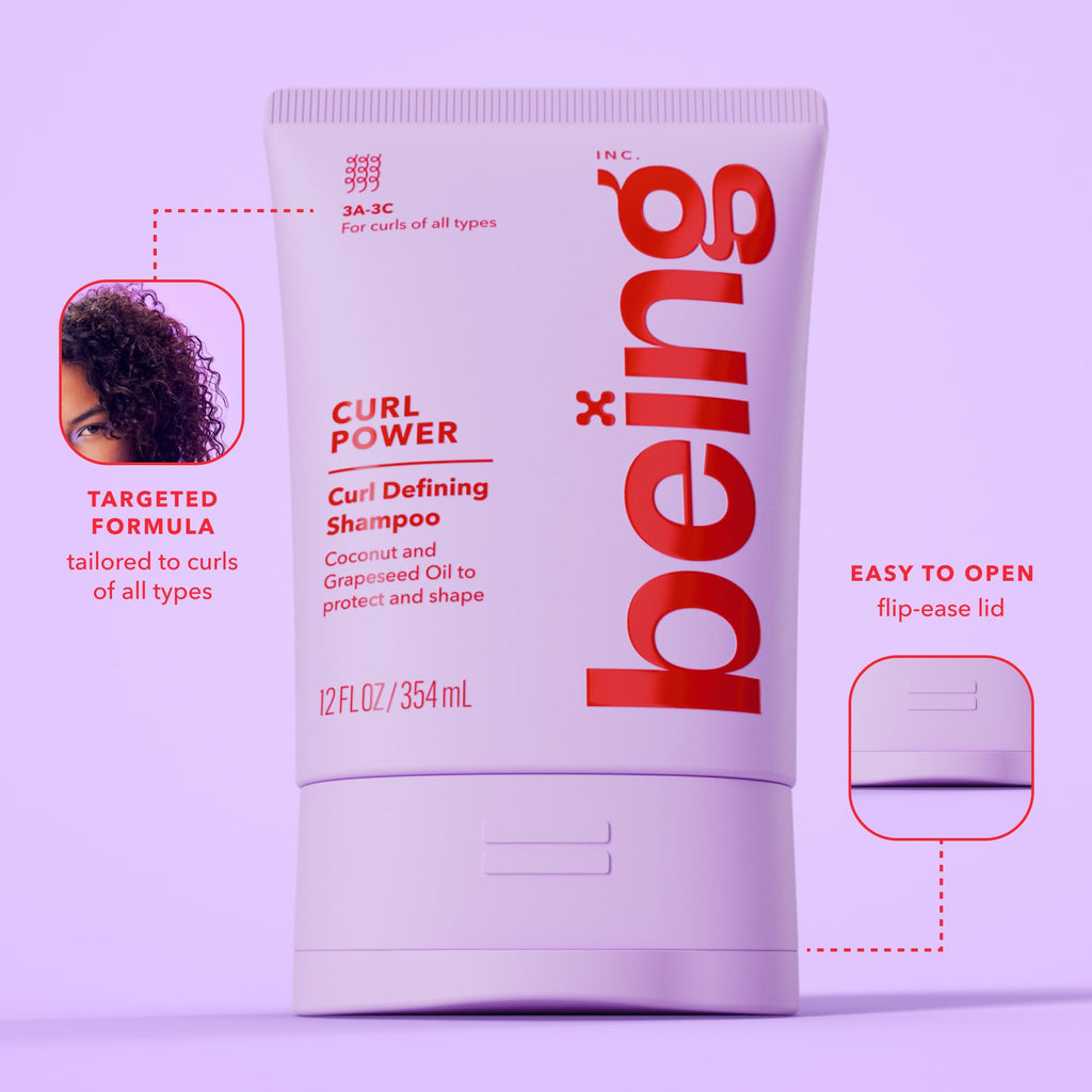 Curl Defining Shampoo and Conditioner Set with Coconut and Grapeseed Oil V433