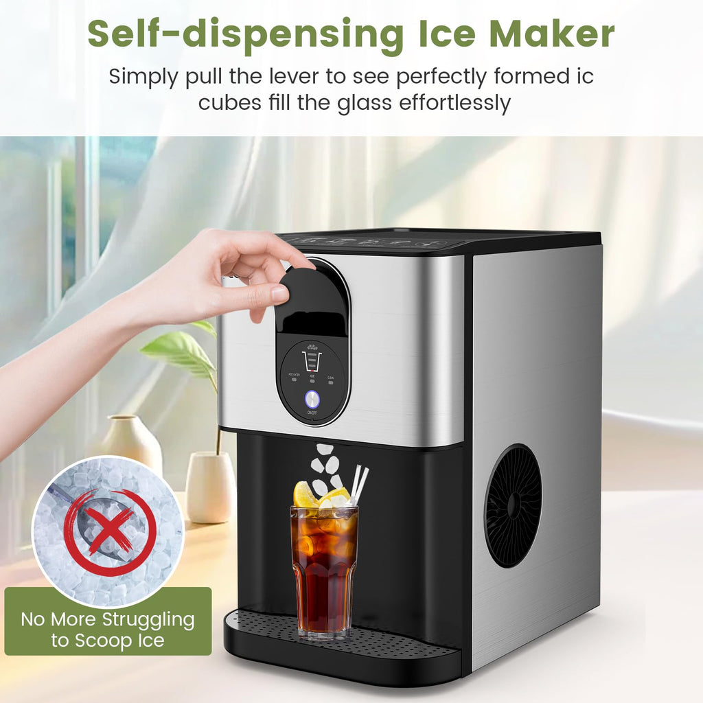 Self Dispensing Nugget Ice Maker Countertop 56Lbs/24H H10115