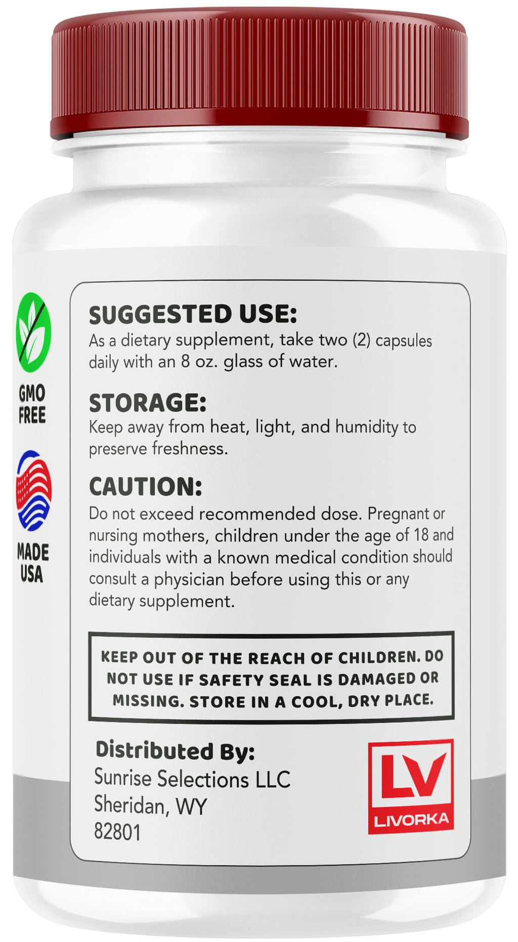 Health Flux Support Supplement Capsules 180 Capsules Q6837