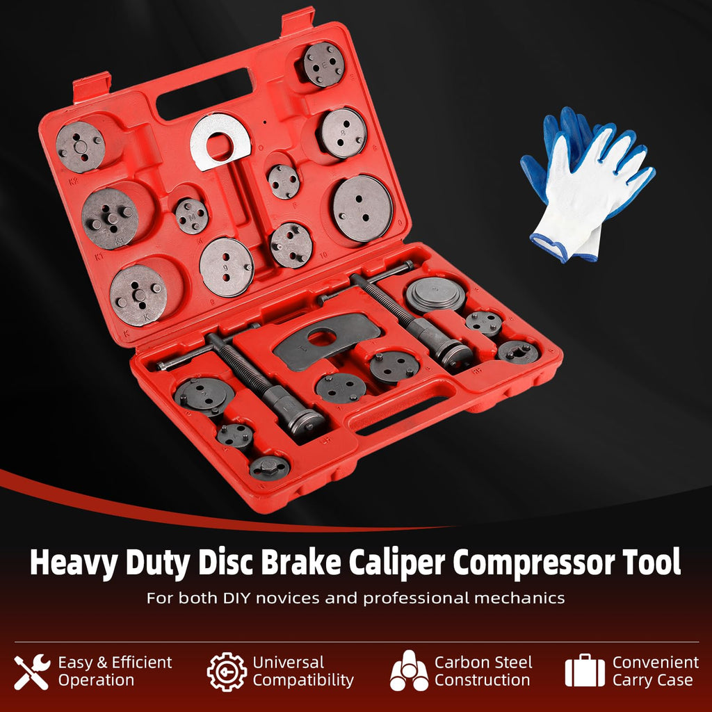 Disc Brake Caliper Compressor Wind Back Tool 24pc I56601
