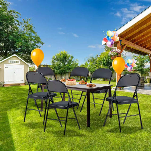 10 Pack Folding Chairs with Cushion E6689