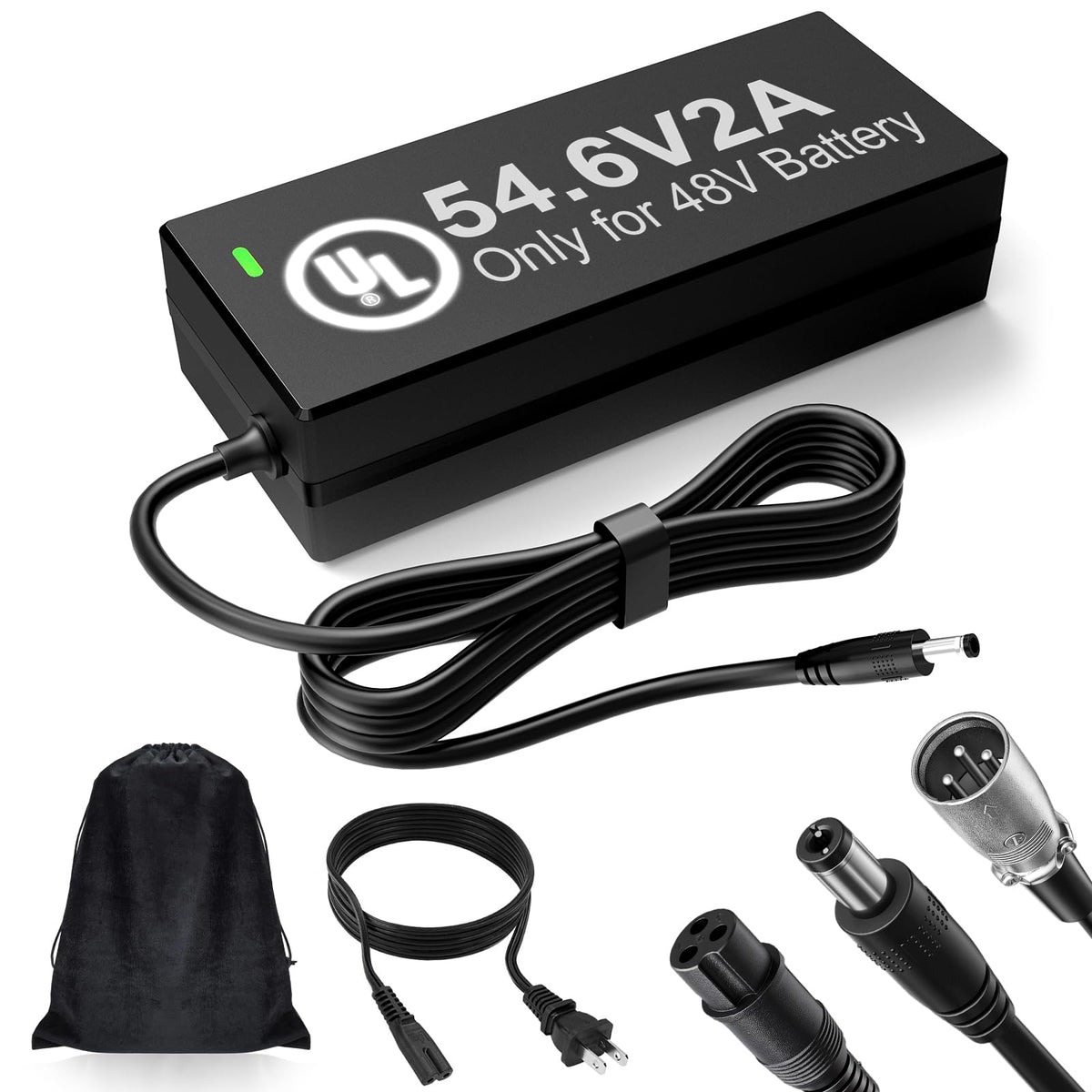 54.6V 2A Lithium Battery Charger F828