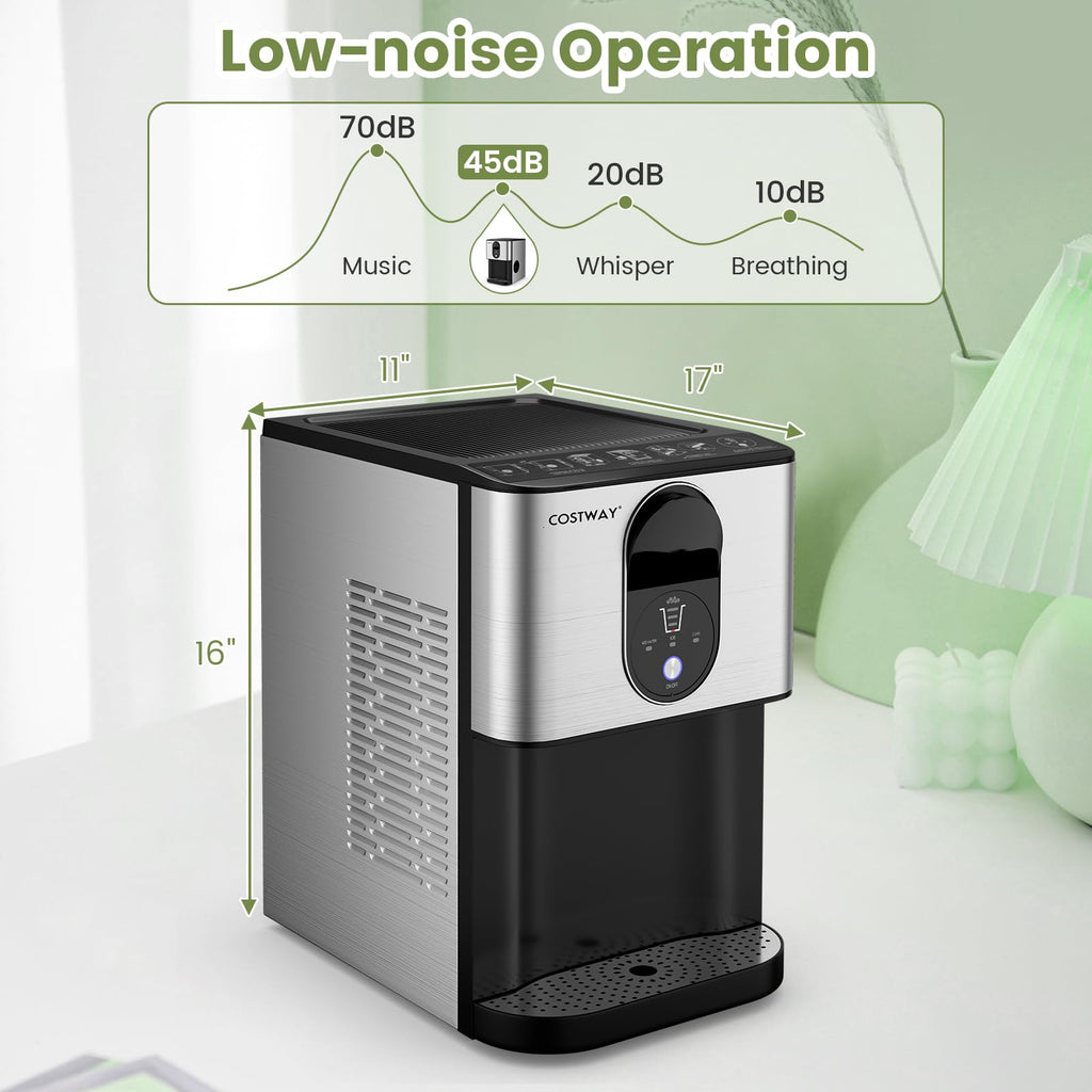 Self Dispensing Nugget Ice Maker Countertop 56Lbs/24H H10115