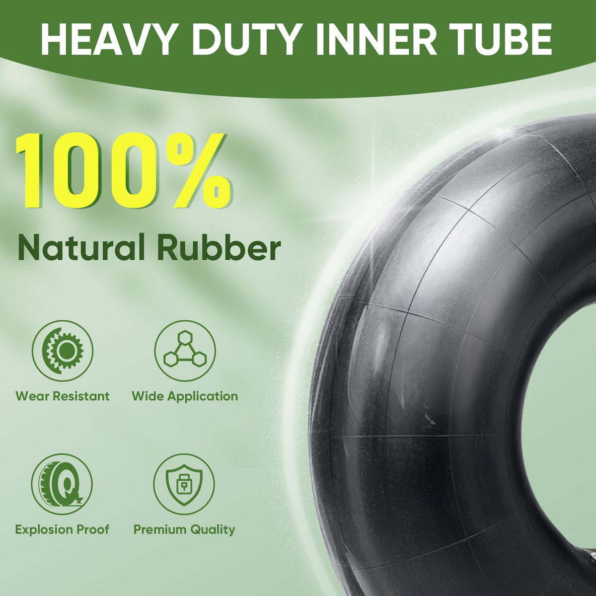 15x6.00-6 Lawn Mower Tires Inner Tube, 2 Pack E7051