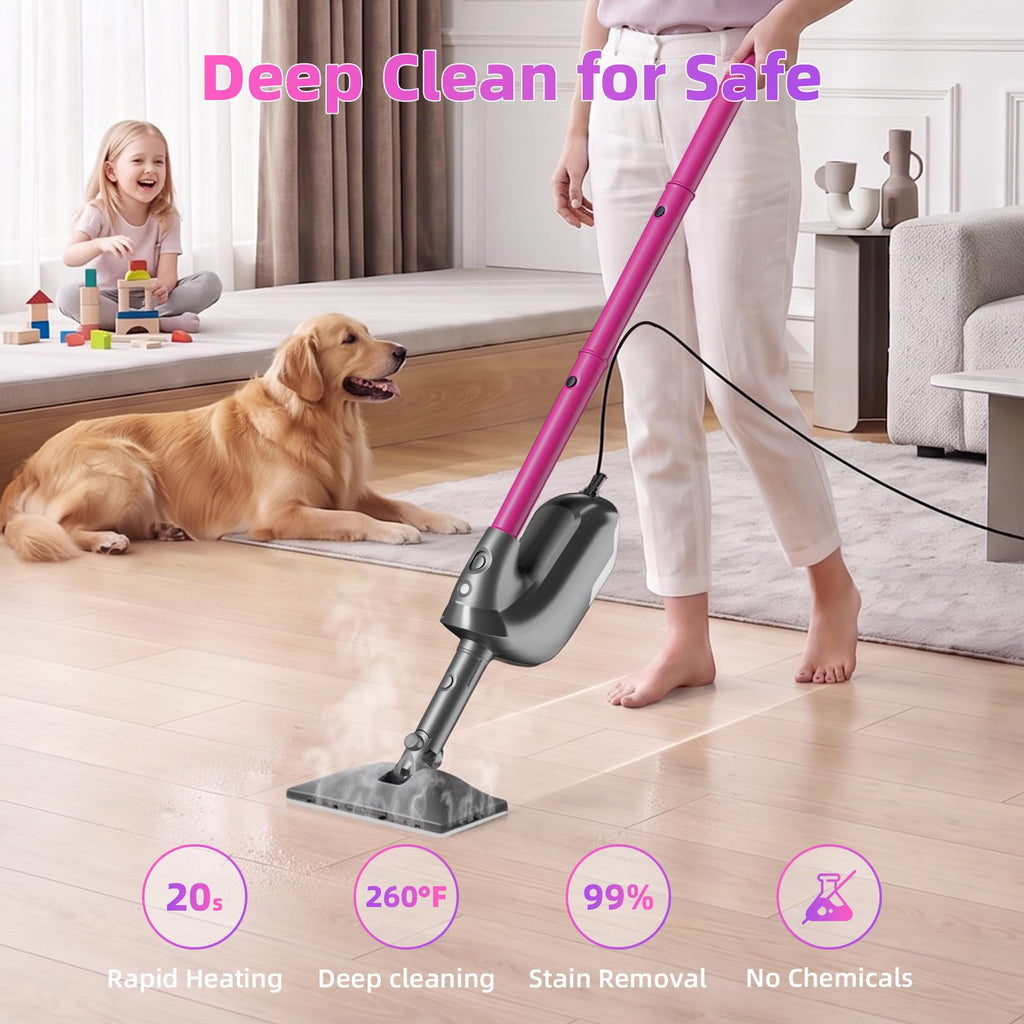 9-in-1 Detachable Handheld Steam Mop V421