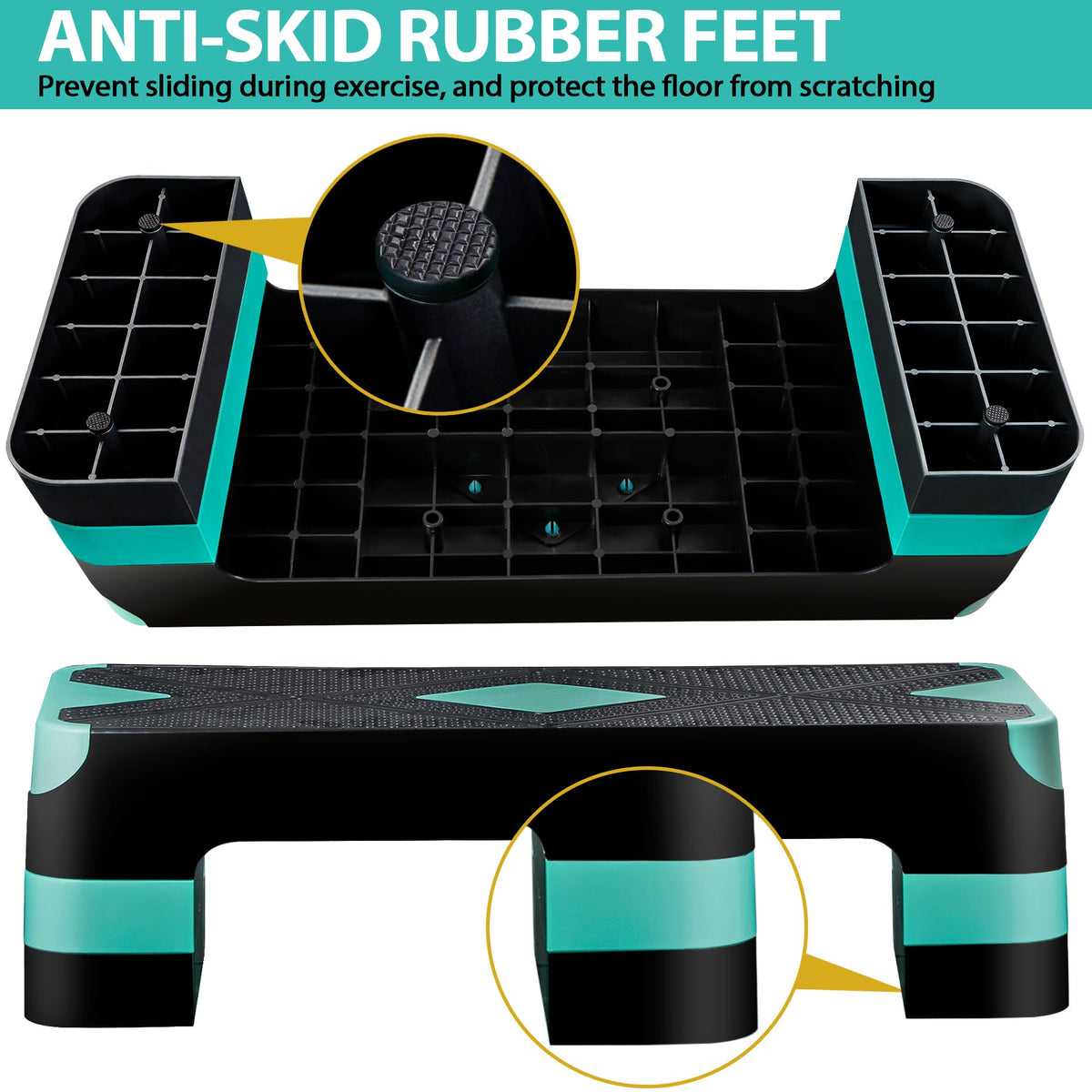 26.5 Inch Adjustable Aerobic Exercise Step Platform C630