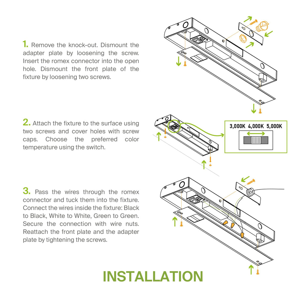 24 inch 12W Dimmable LED Under Cabinet Lighting 2 Pack X343