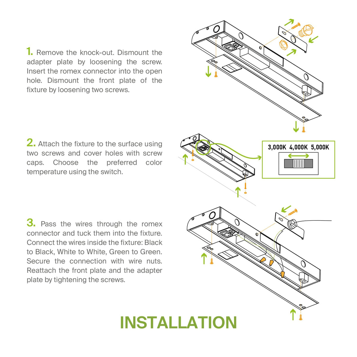 24 inch 12W Dimmable LED Under Cabinet Lighting 2 Pack X343