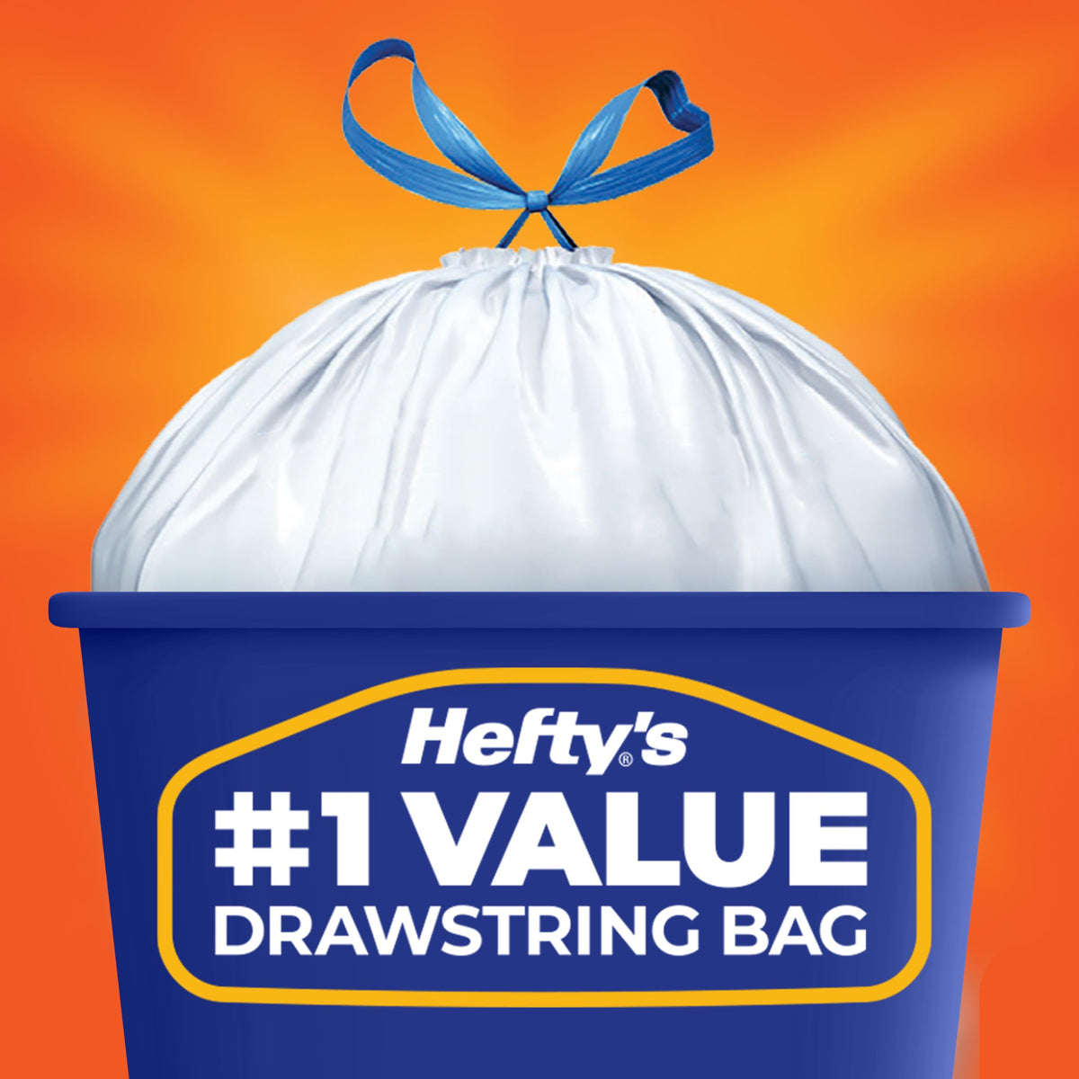 13G Tall Kitchen Trash Bags, White, Unscented, 90ct N512707
