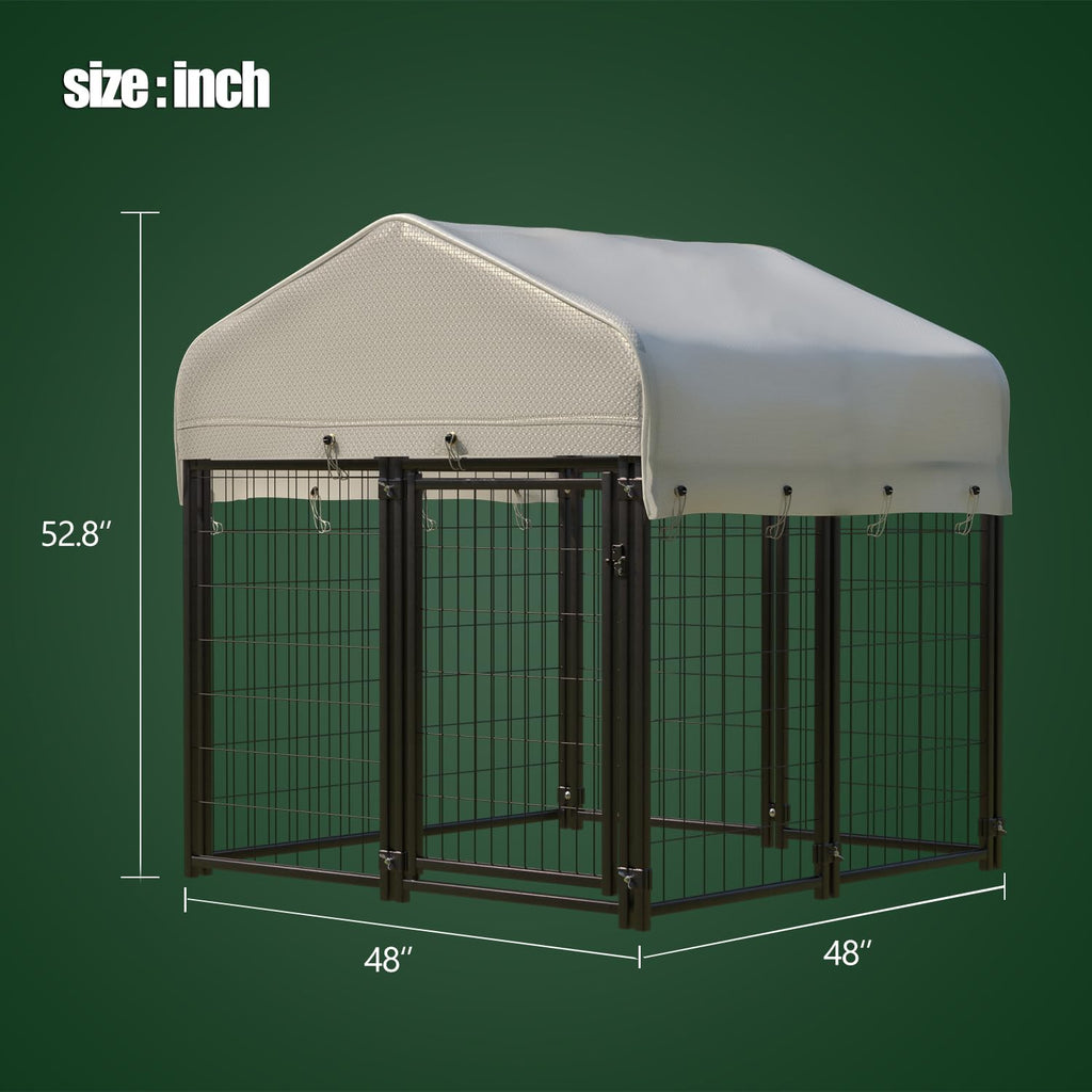 Large Heavy Duty Outdoor Dog Kennel with Roof D43228