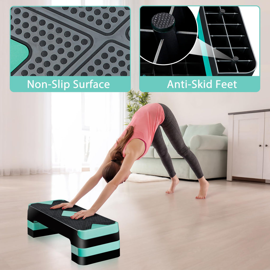 26.5 Inch Adjustable Aerobic Exercise Step Platform C630