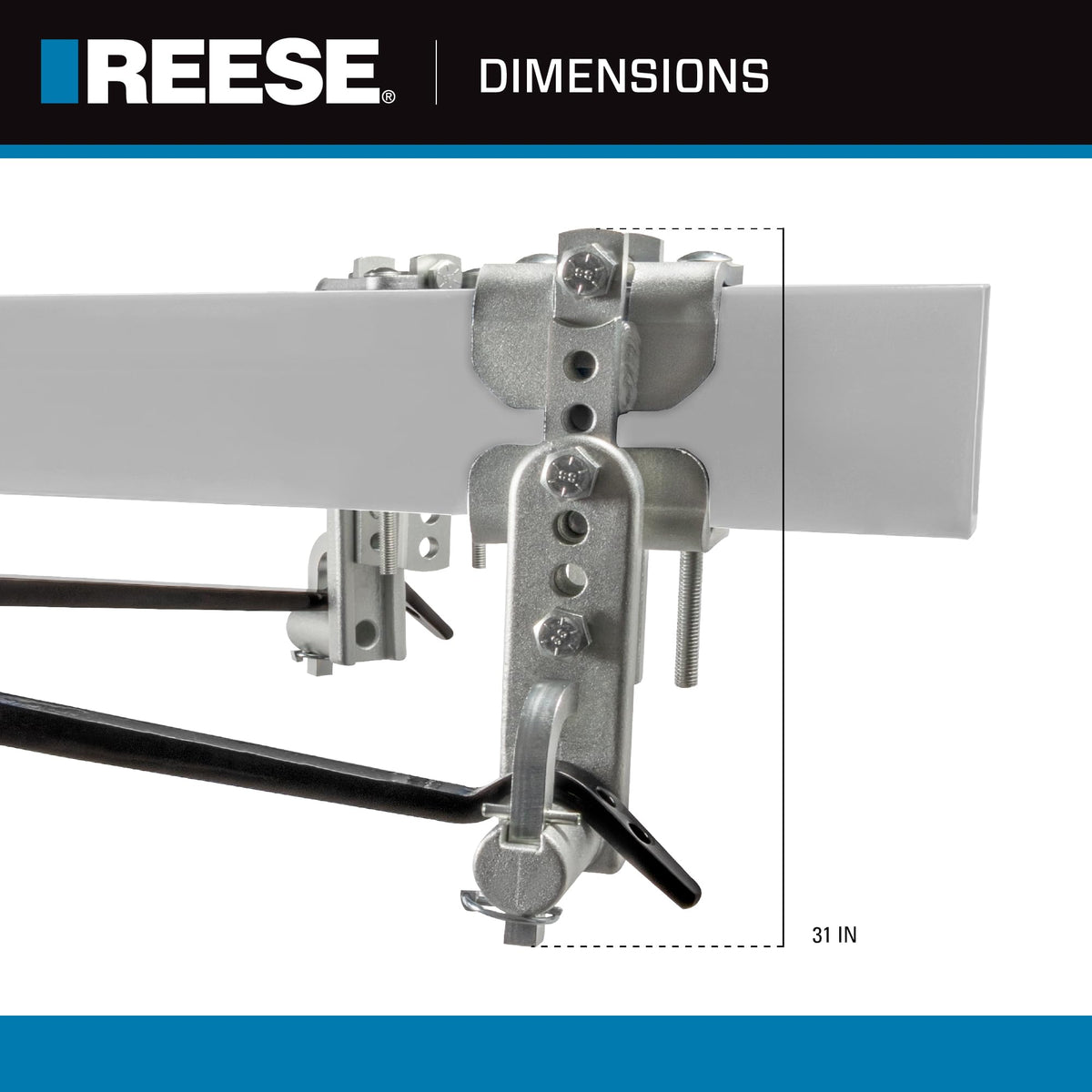 Weight Distribution Hitch with Active Sway Control, 6,000 lbs. Capacity, Black L53358