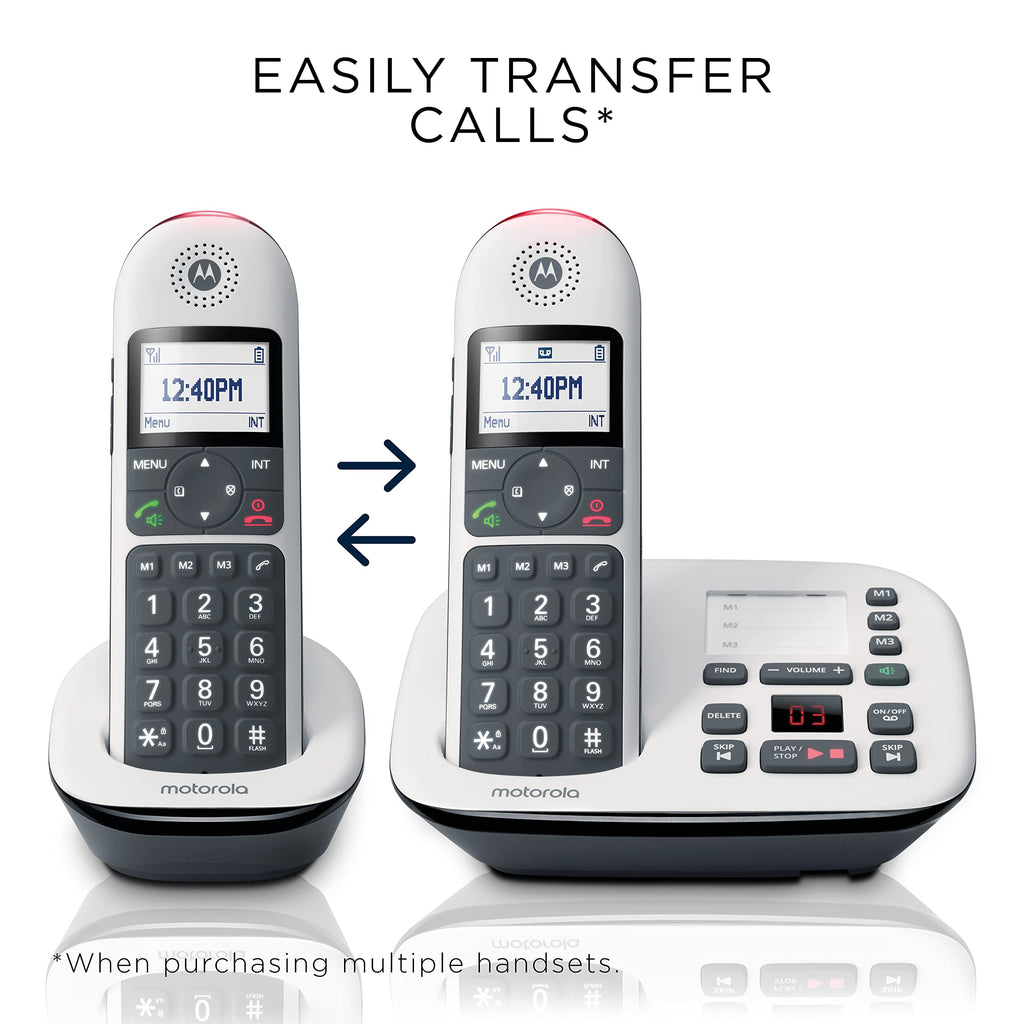 Digital Cordless Telephone with Answering Machine 4 Handsets DECT 6.0 O3775