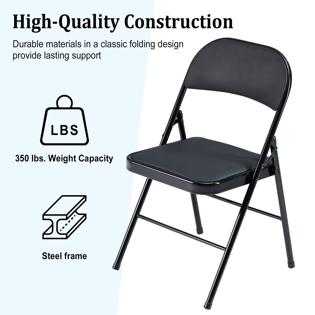 10 Pack Folding Chairs with Cushion E6689
