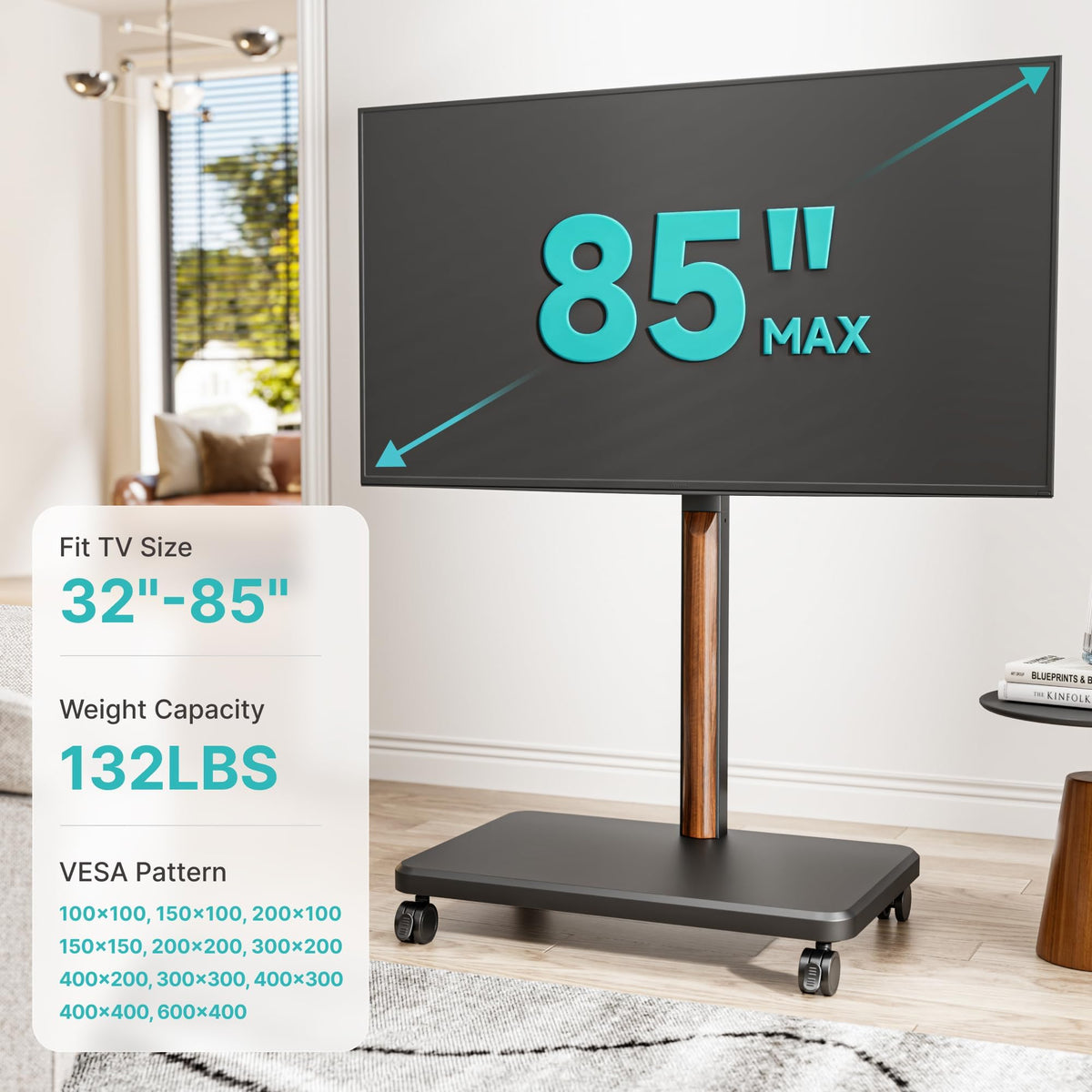TV Rolling Cart for 32-85 Inch Screen Y8872