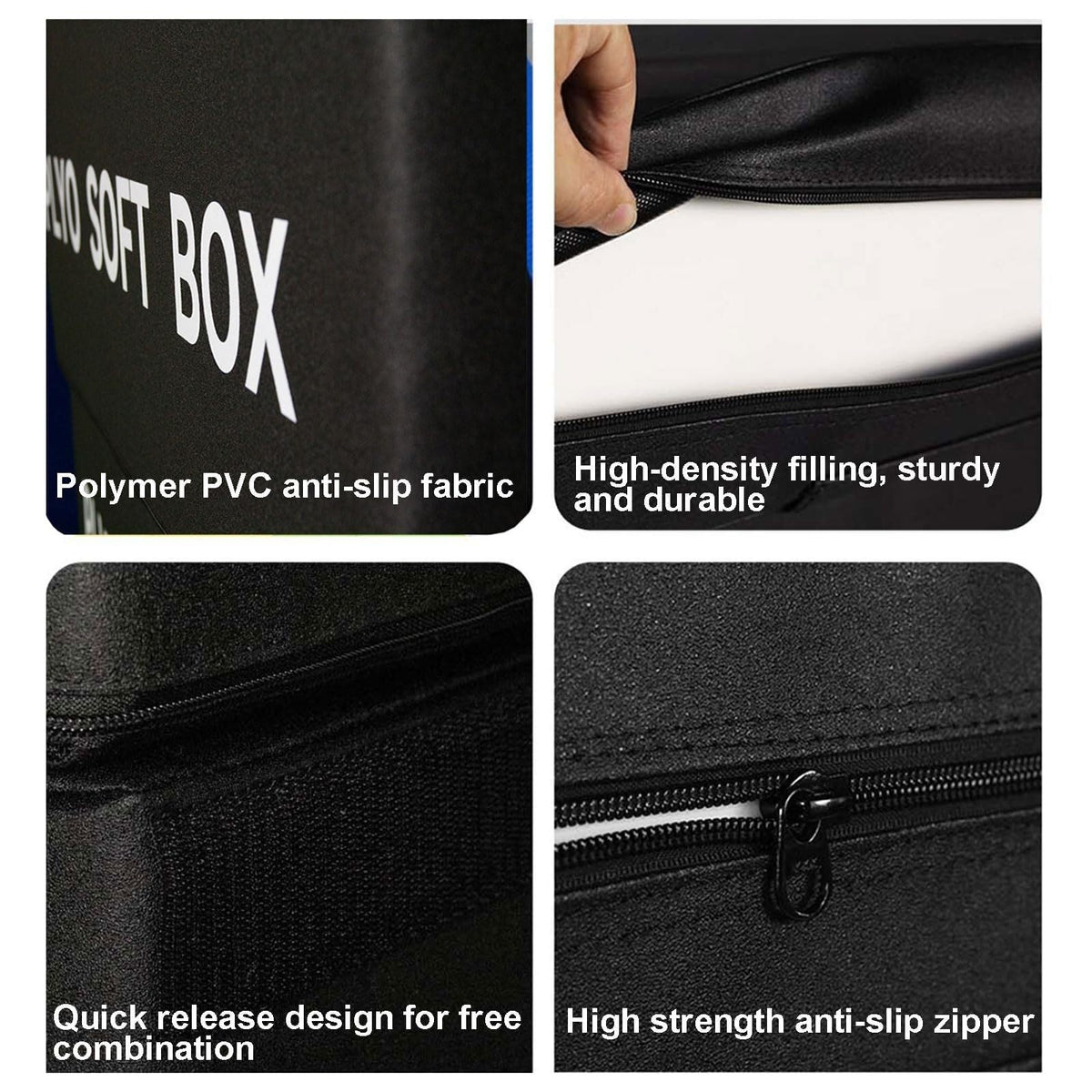 4-in-1 Foam Jumping Exercise Box Non-slip PU Leather Cover E561390