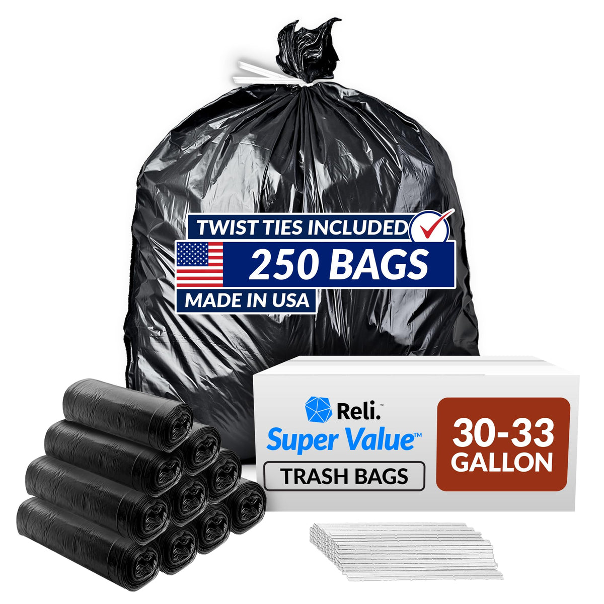30 to 33 Gallon Heavy Duty Trash Bags P962
