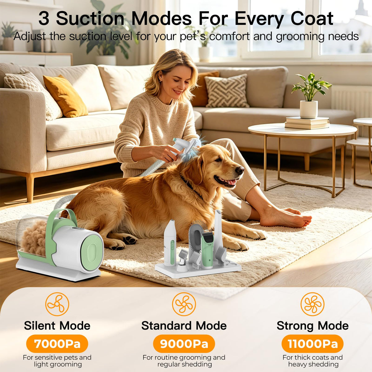 7-in-1 Dog Grooming Vacuum Kit V6525