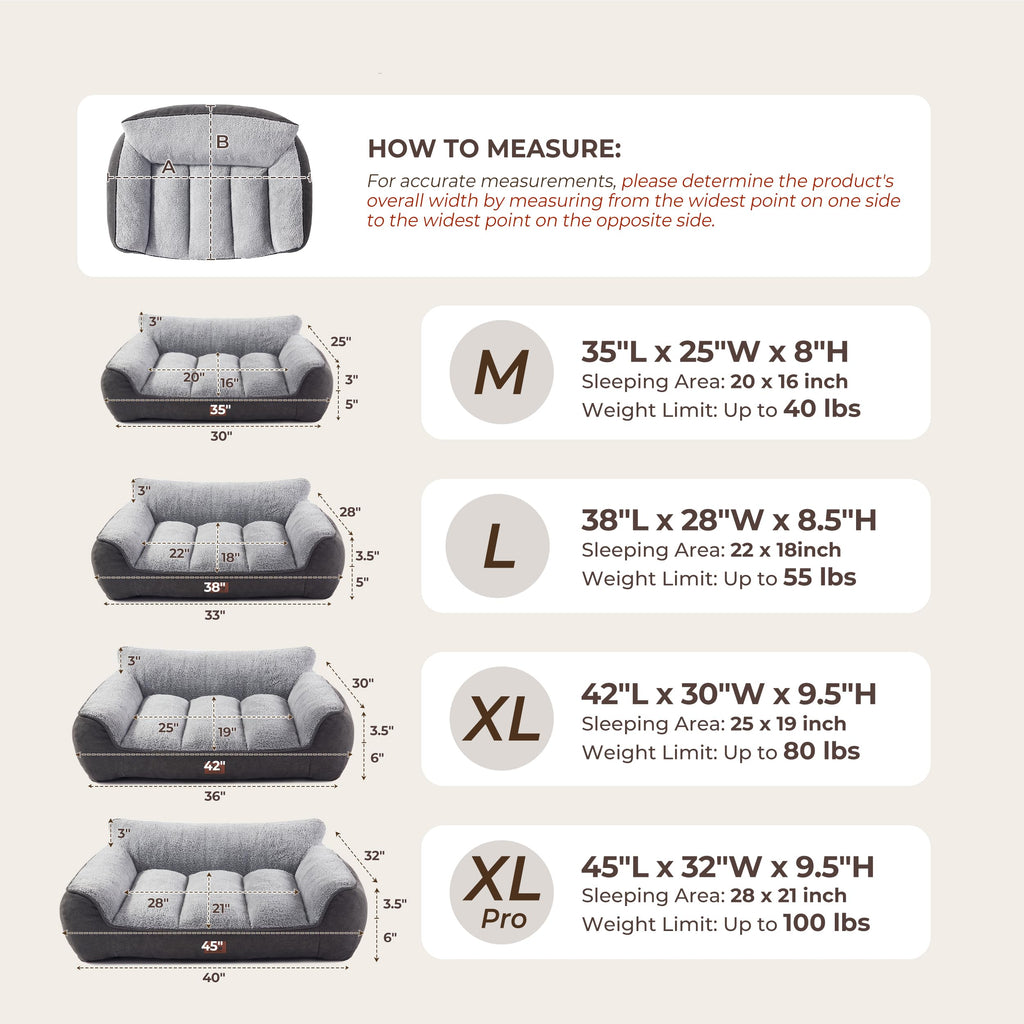 Extra Thick Orthopedic Bolster Dog Bed J347849