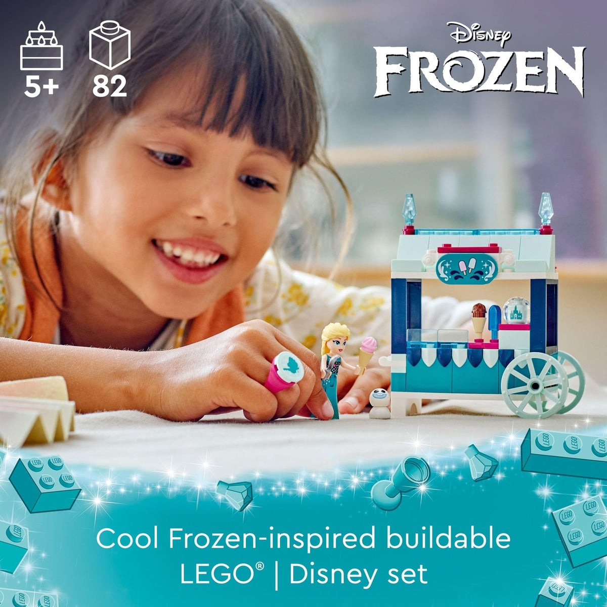Frozen Building Set with Elsa Mini-Doll and Snowgie Figure T87473