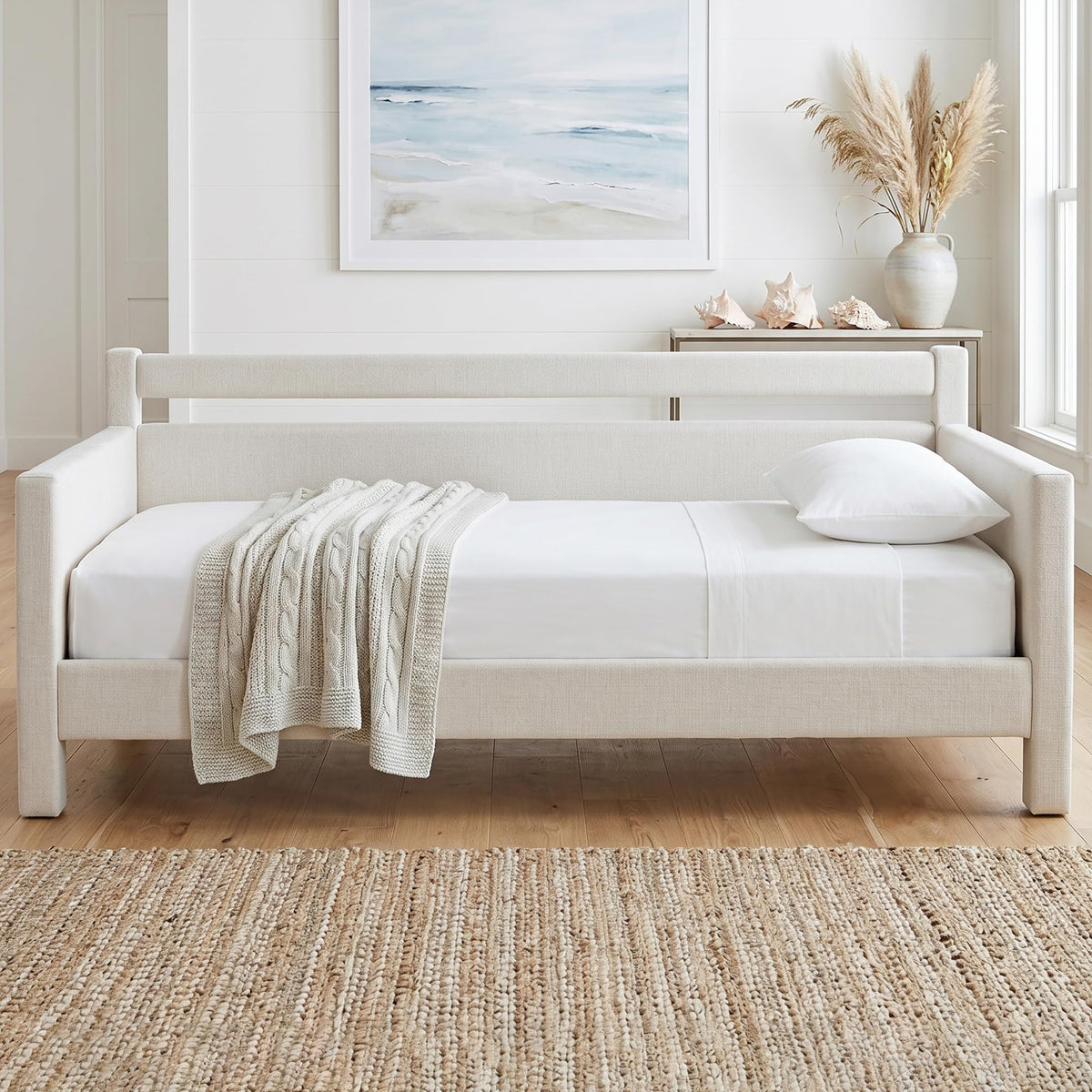 Twin Size Upholstered Platform Daybed with Headboard X978