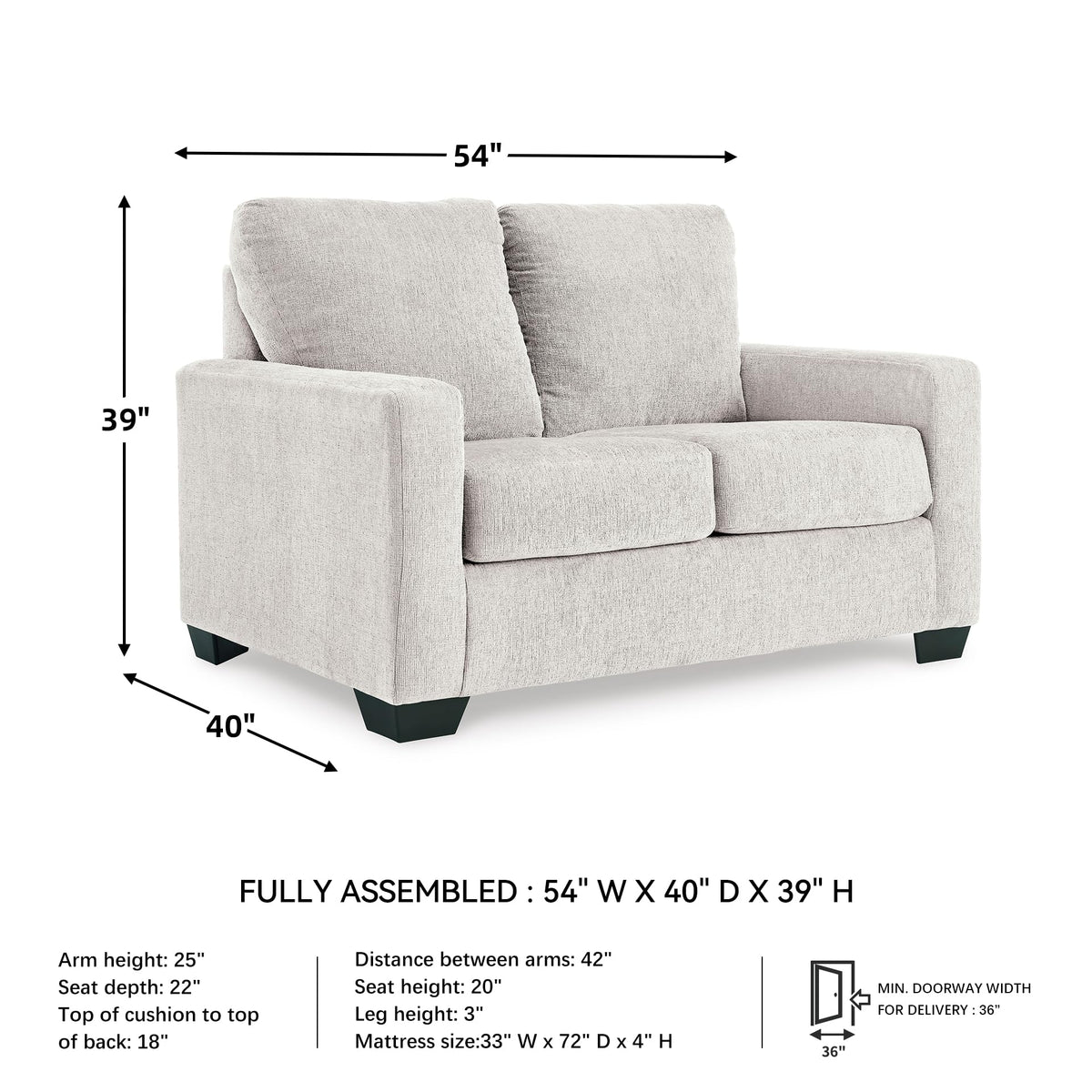 Twin Pull Out Sofa Bed T889545