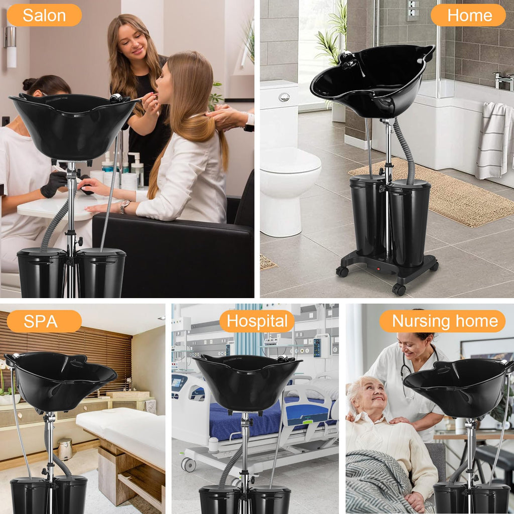 Portable Shampoo Bowl with Electric Pump A801