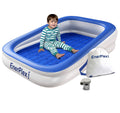 Kids Inflatable Travel Bed with High Speed Pump, Blue M982061