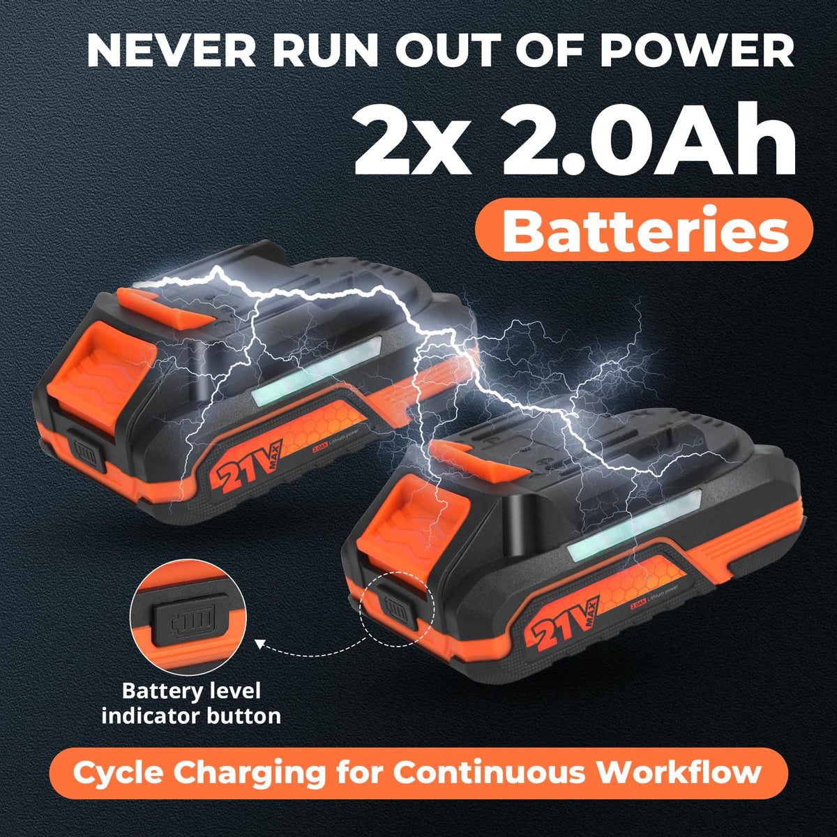 Cordless Drill Set with 2 Batteries K38867