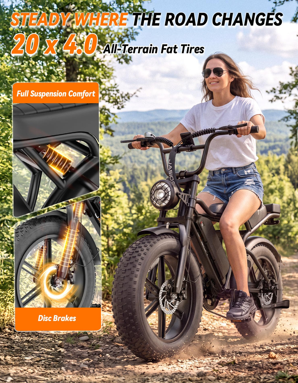 Electric Bike, 2000W Peak, Fat Tire P68738