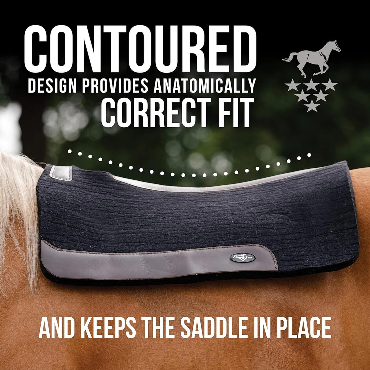 100% Wool Felt Western Saddle Pad M116026