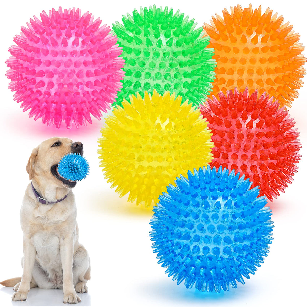 Squeaky Dog Toy Balls BPA Free Non-Toxic T807014