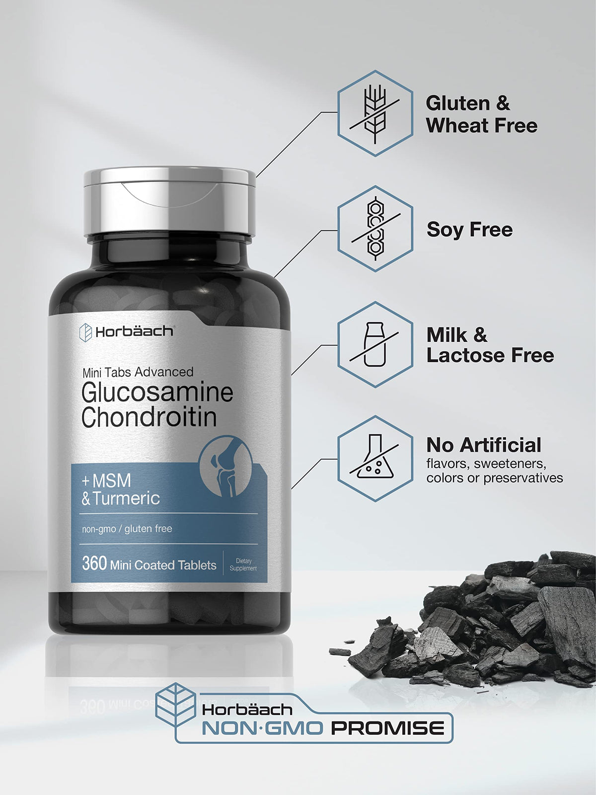 Glucosamine Chondroitin MSM Turmeric 360 Tablets H6303