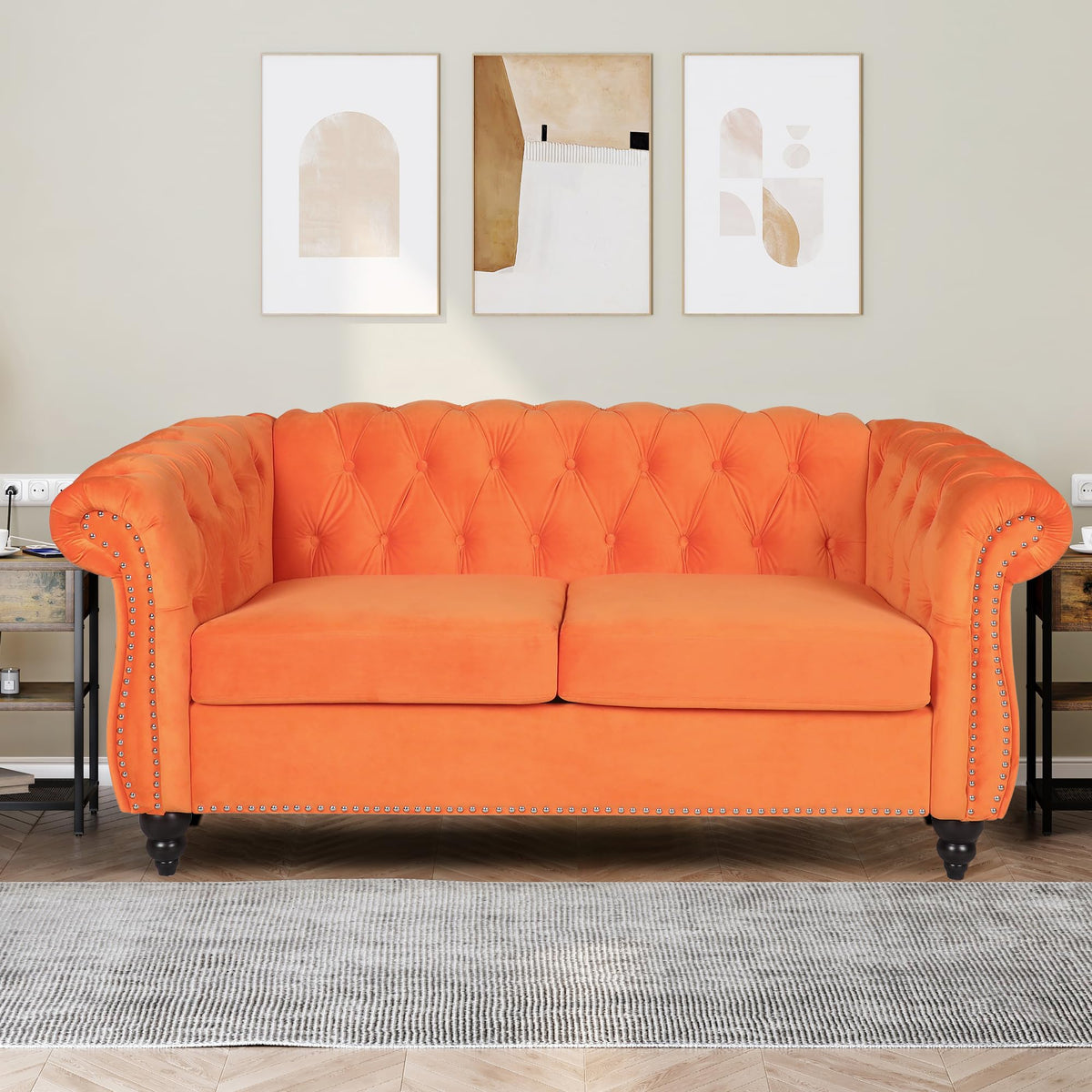 Tufted Velvet 2 Seater Sofa B442050