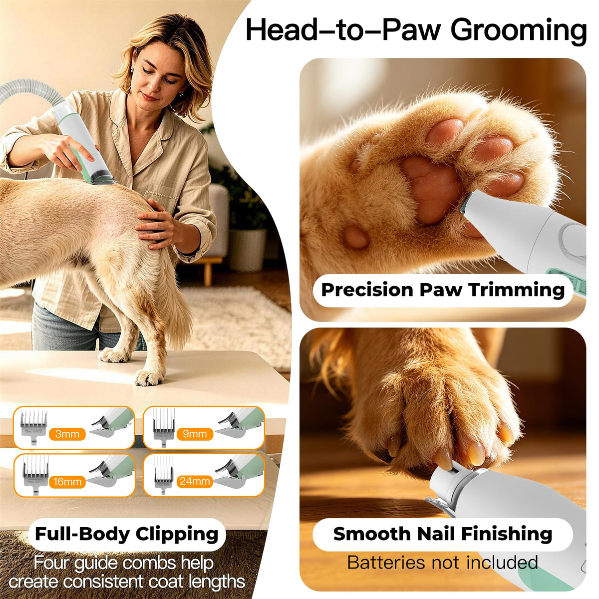7-in-1 Dog Grooming Vacuum Kit V6525