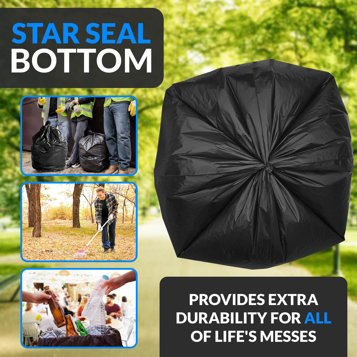 30 to 33 Gallon Heavy Duty Trash Bags P962