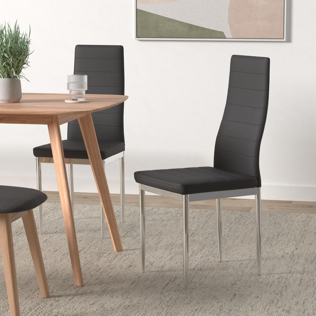 Set of 2 Black Modern Chairs L117590