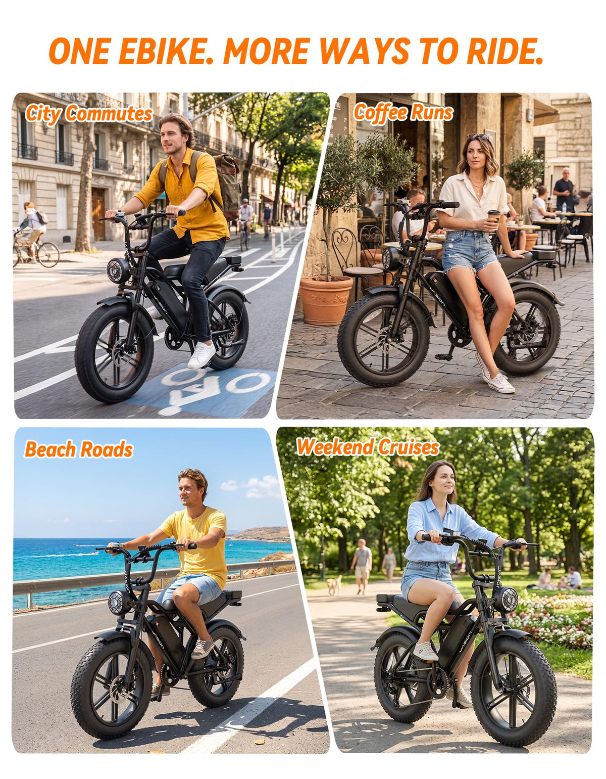 Electric Bike, 2000W Peak, Fat Tire P68738