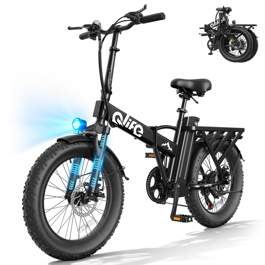 Foldable Electric Bike with 20" Fat Tires L8367