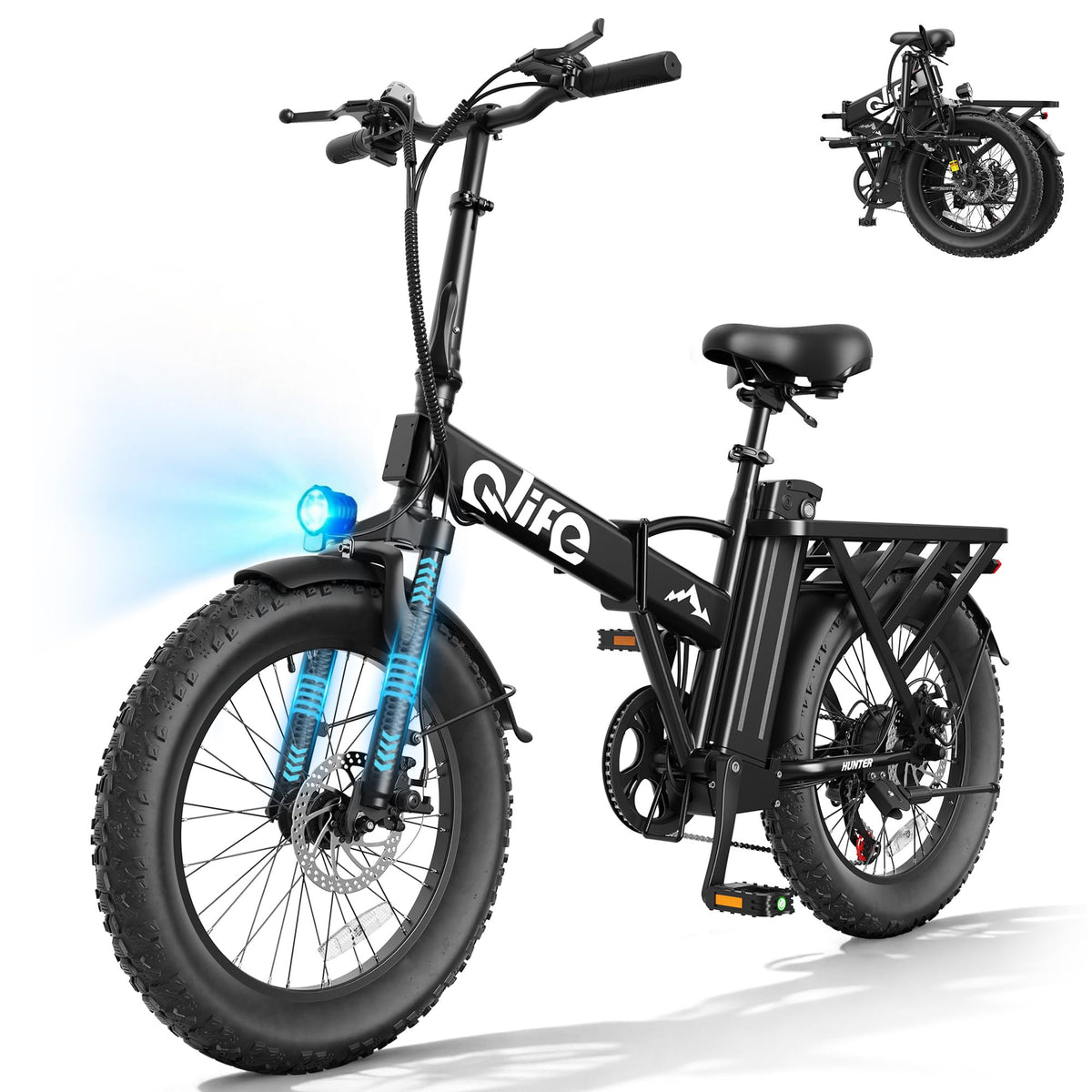Foldable Electric Bike with 20" Fat Tires L8367