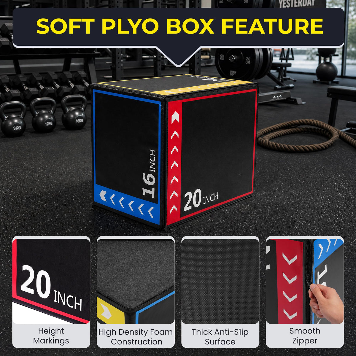 3-in-1 Foam Plyo Box A89644