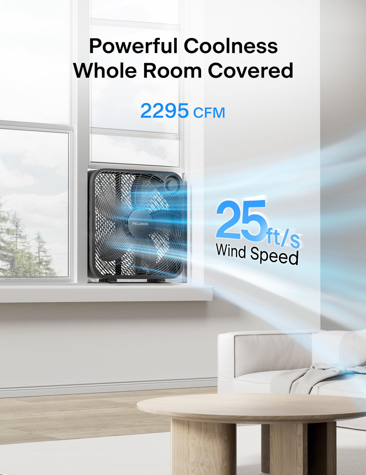 20 Inch 3 Speeds Box Fan P26171