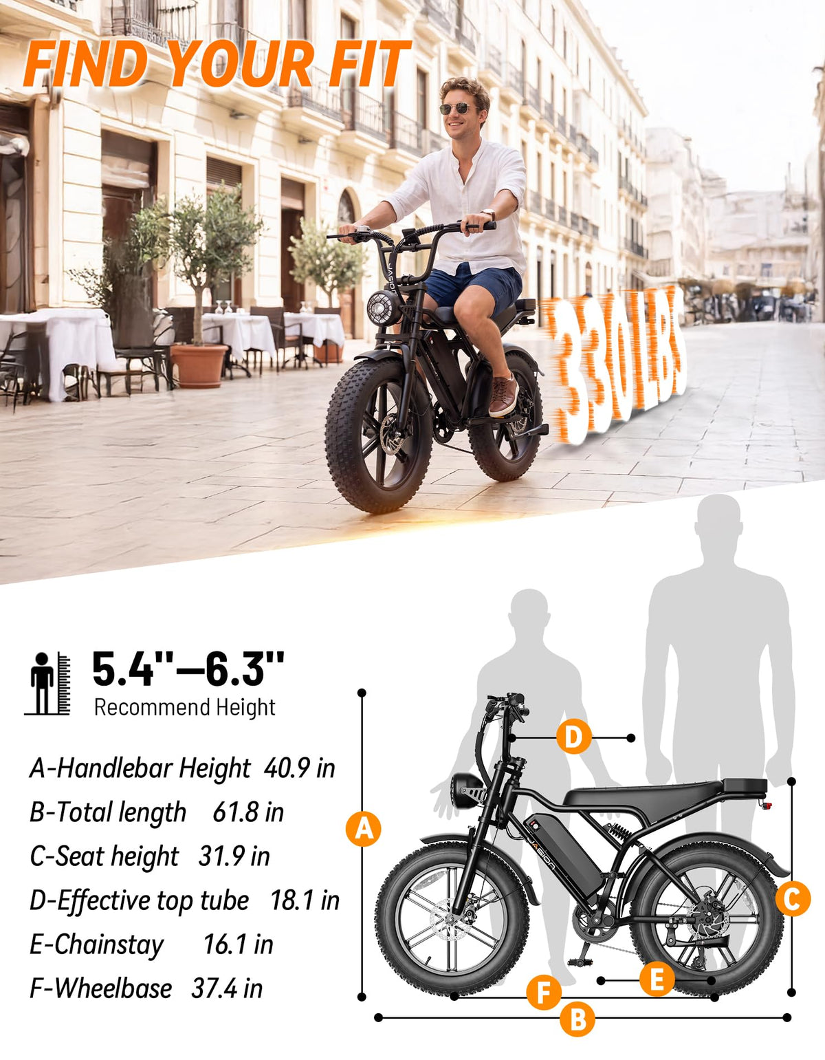 Electric Bike, 2000W Peak, Fat Tire P68738