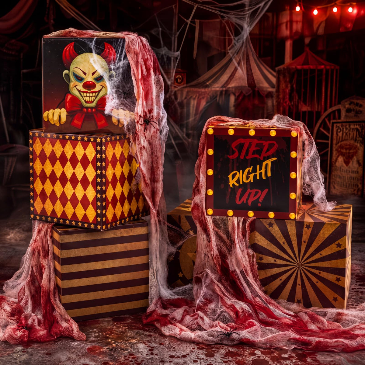 8 Pcs Halloween Clown Box T159