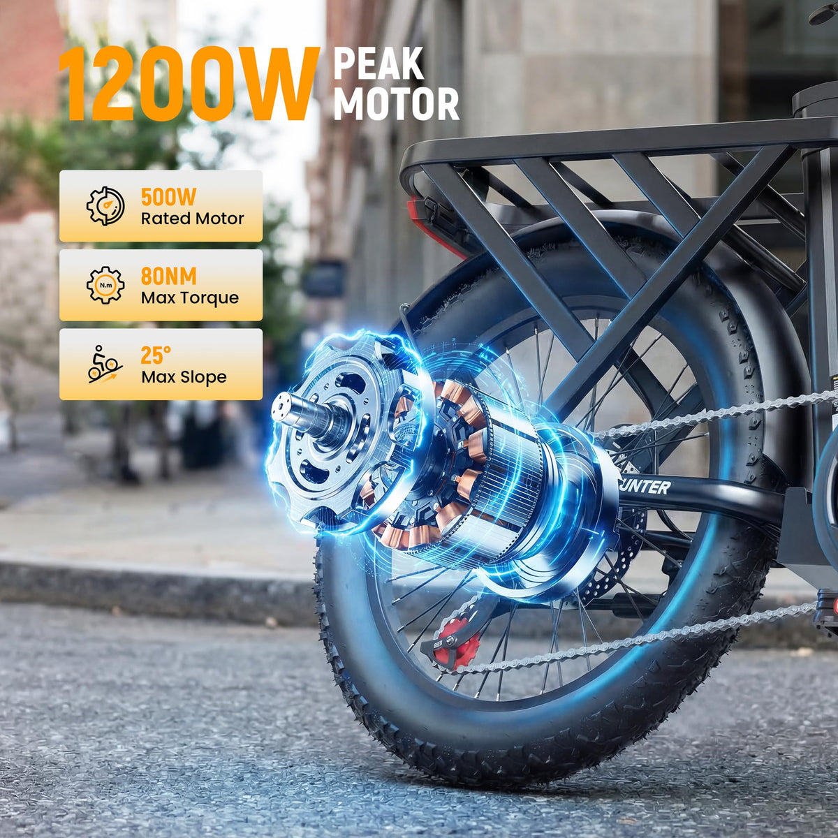 Foldable Electric Bike with 20" Fat Tires L8367