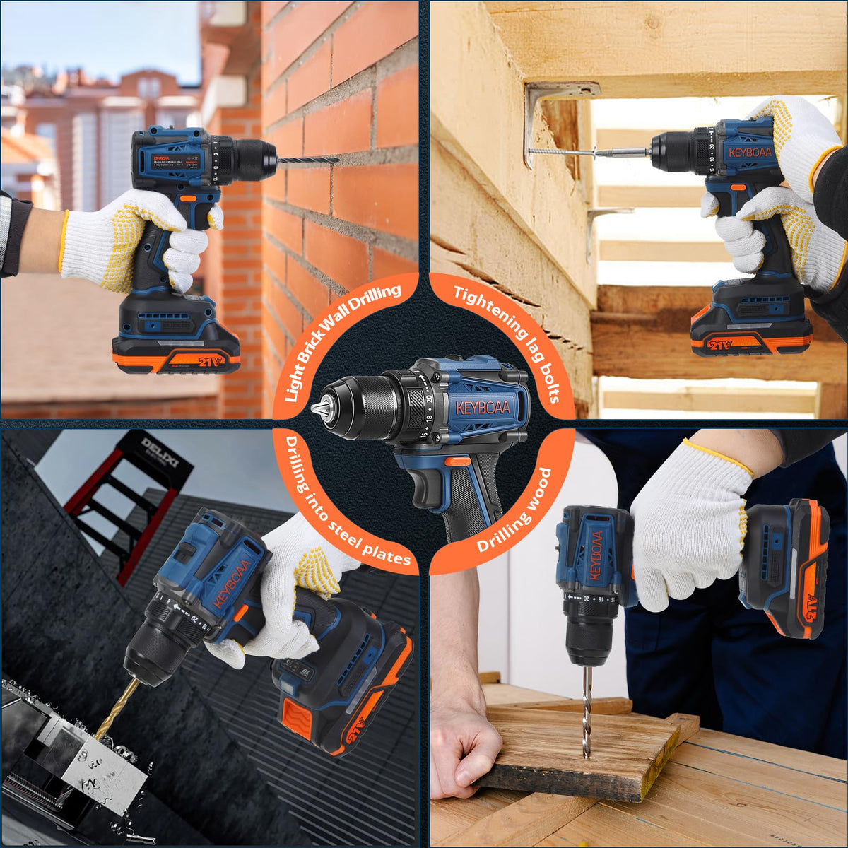 Cordless Drill Set with 2 Batteries K38867