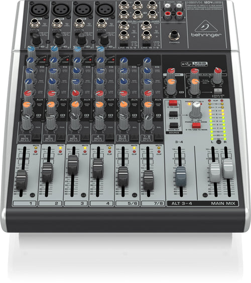 12-Input 2/2-Bus Mixer with Mic Preamps and USB Audio Interface J790288