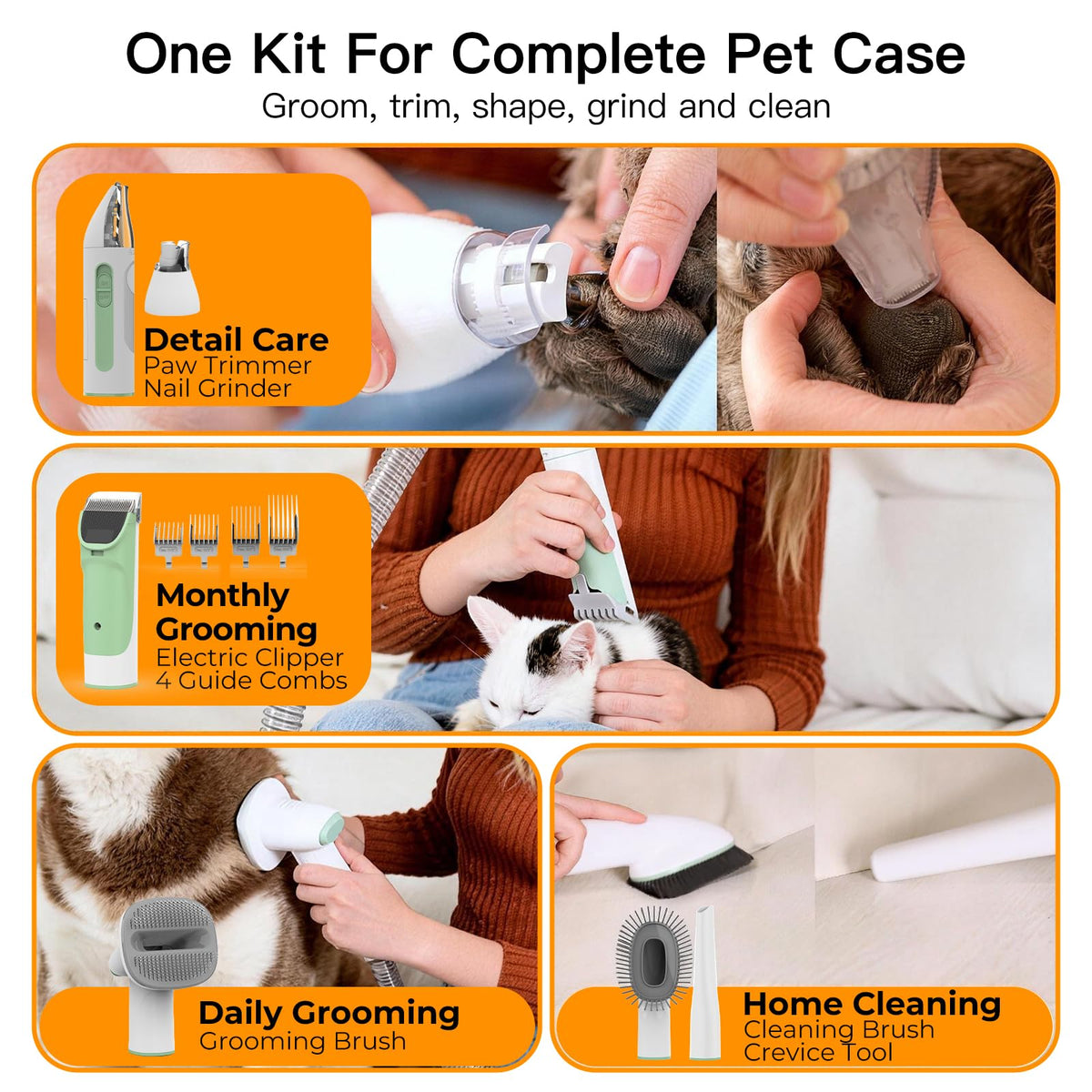 7-in-1 Dog Grooming Vacuum Kit V6525