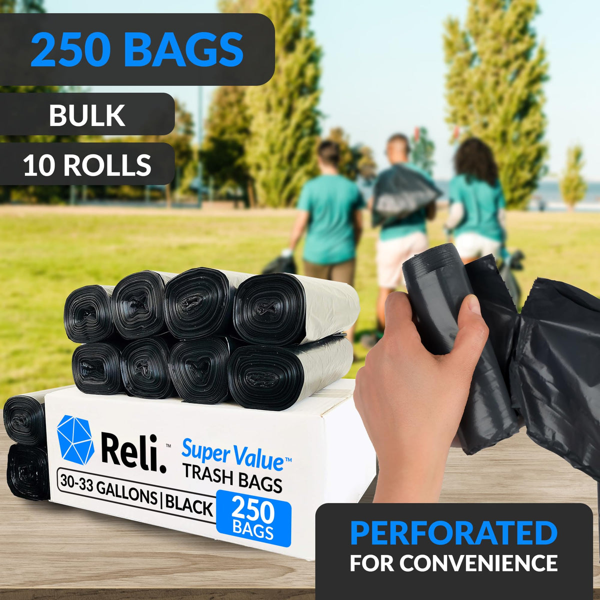 30 to 33 Gallon Heavy Duty Trash Bags P962