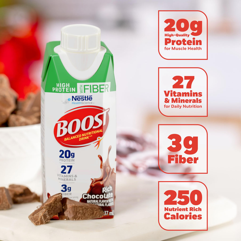 High Protein Nutritional Shake, Chocolate, 24 pk T481